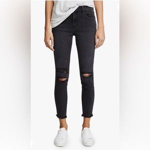 J Brand Women's Photo Ready Cropped Mid Rise Skinny Jeans - size 25
